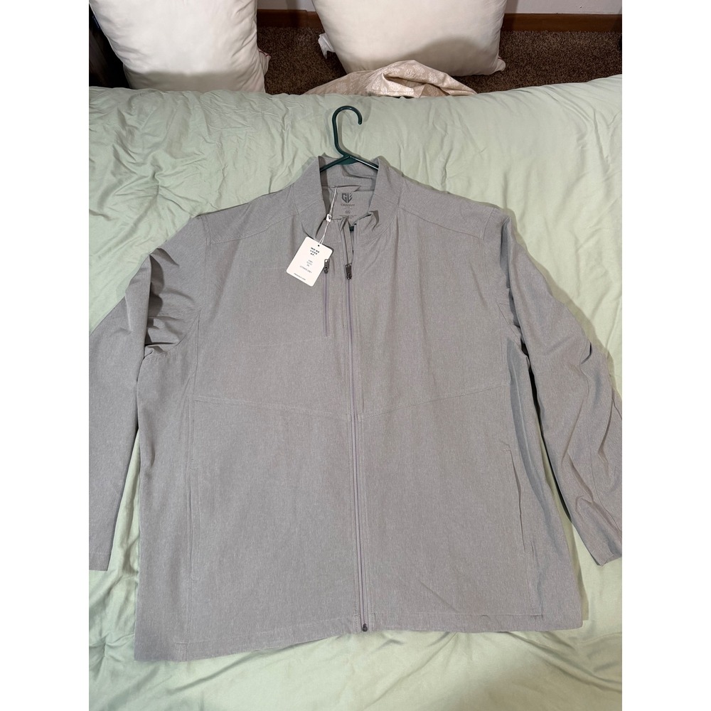 Graham Luxe Kash GL3121 Mens 3XL Ultimate Grey Full Zip Golf Jacket New